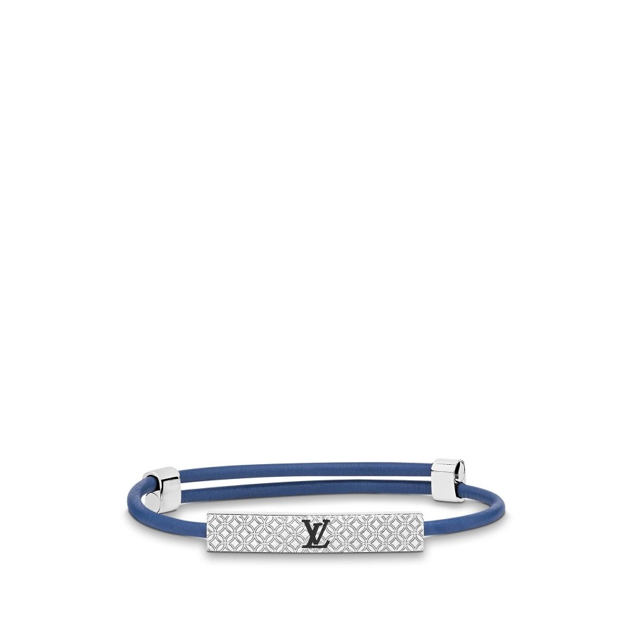 Men Louis Vuitton Bracelets | Champs Elysees Bracelet Navy Blue