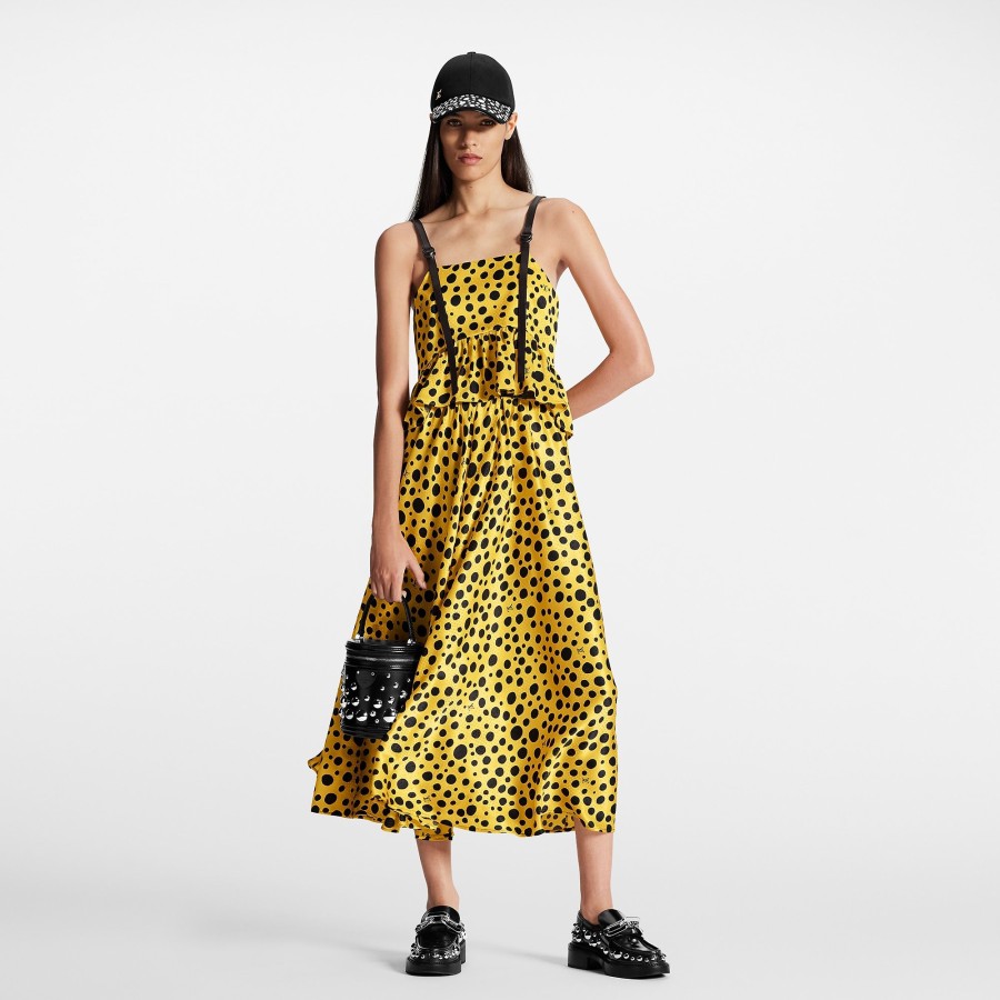 Women Louis Vuitton Skirts And Shorts | Lv X Yk Infinity Dots Midi Skirt