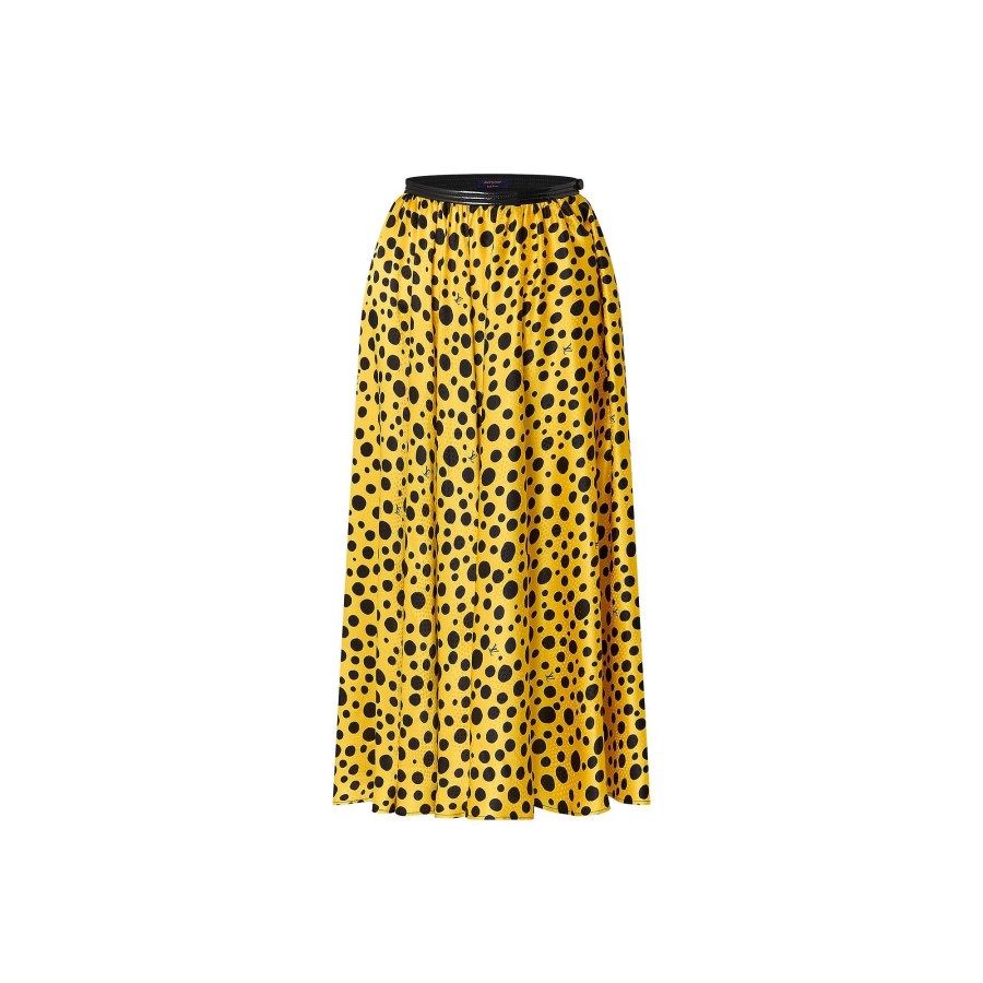 Women Louis Vuitton Skirts And Shorts | Lv X Yk Infinity Dots Midi Skirt