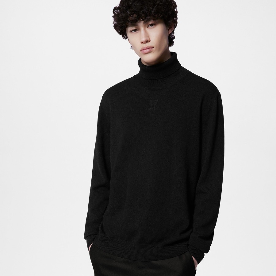 Men Louis Vuitton Knitwear And Sweatshirts | Lvse Lv Embossed Turtle Neck