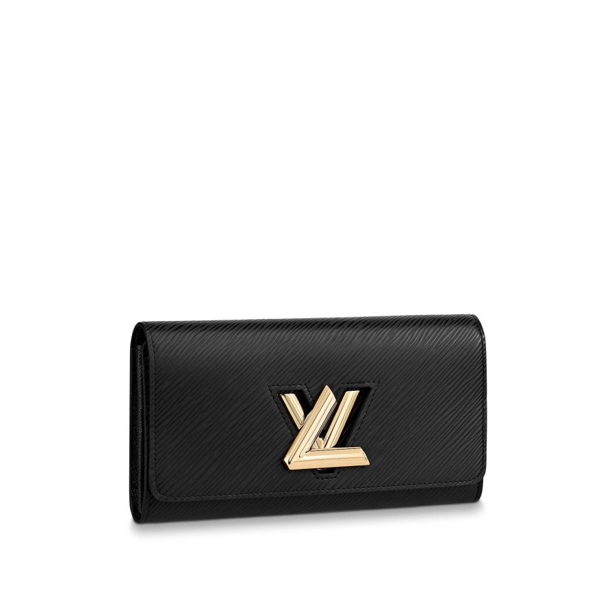 Women Louis Vuitton Long Wallets | Twist Wallet Black/Gold