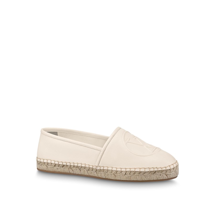 Women Louis Vuitton Sandals And Espadrilles | Starboard Flat Espadrille Ivory