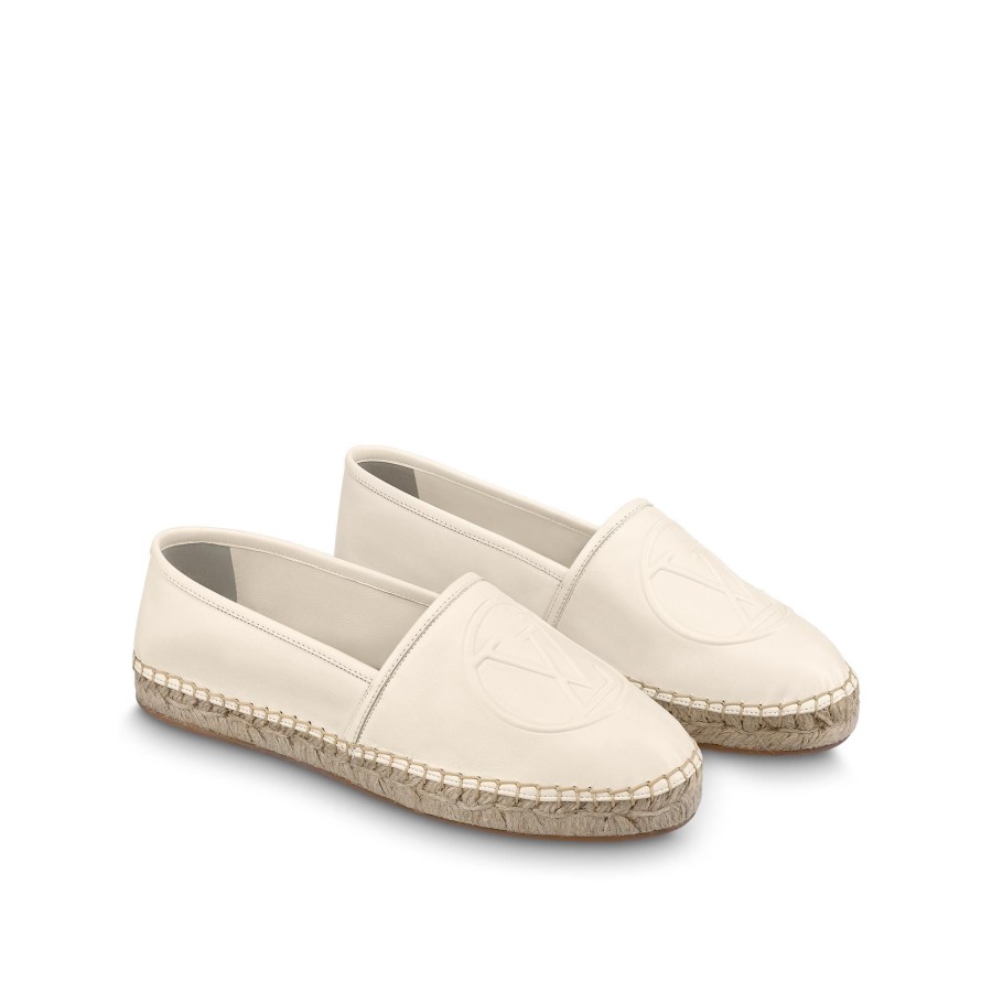 Women Louis Vuitton Sandals And Espadrilles | Starboard Flat Espadrille Ivory