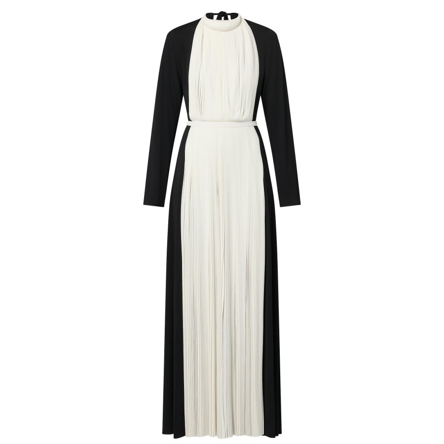 Women Louis Vuitton Dresses | Graphic Pleated Accent Gown