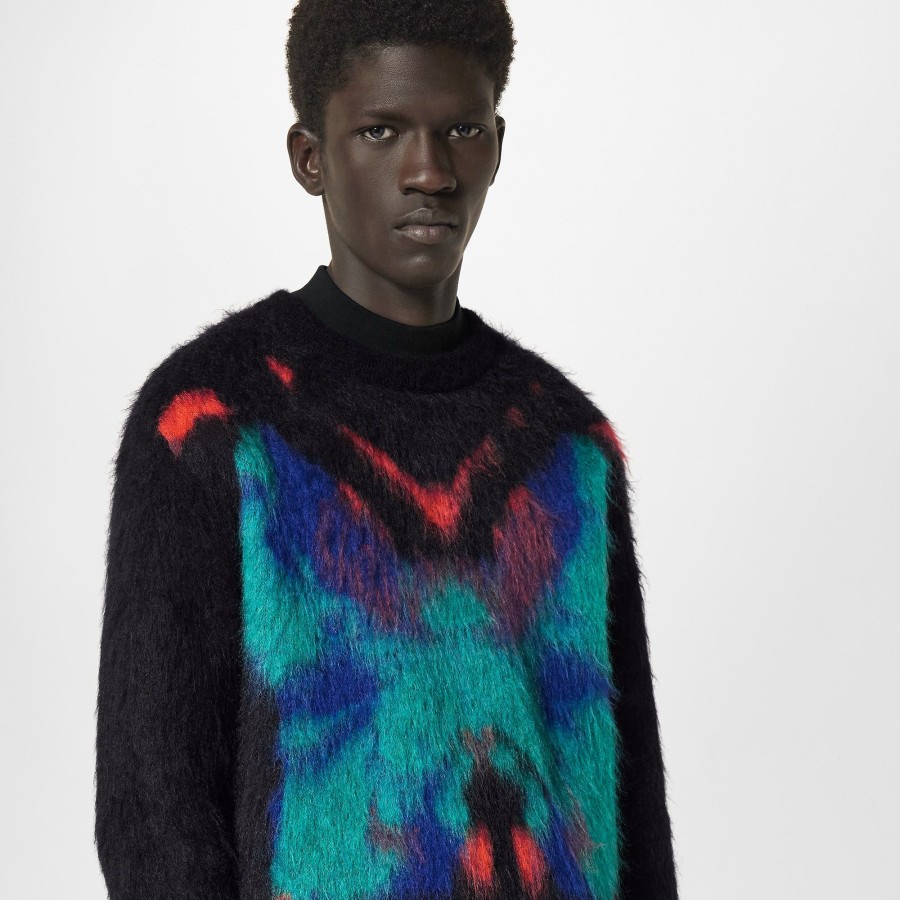 Men Louis Vuitton Knitwear And Sweatshirts | Lv Butterflies Crewneck