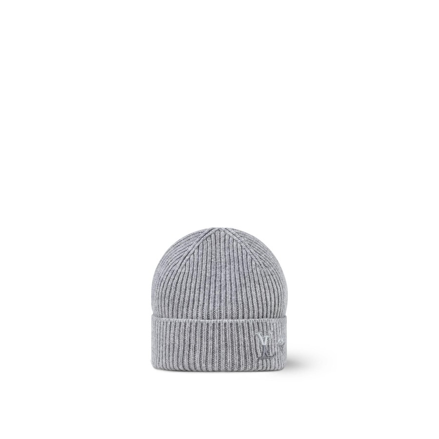 Men Louis Vuitton Hats And Gloves | Lv Dual Beanie Light Grey