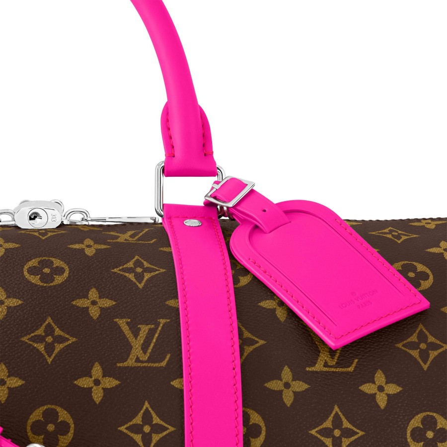 Women Louis Vuitton Travel Bags | Keepall Bandouliere 50 Fuchsia