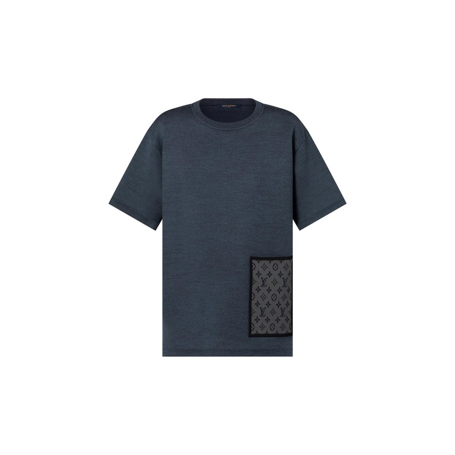 Women Louis Vuitton Tops | Monogram Pocket Knit T-Shirt