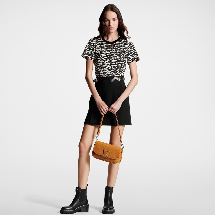 Women Louis Vuitton Tops | Ink Tiger Crop Top