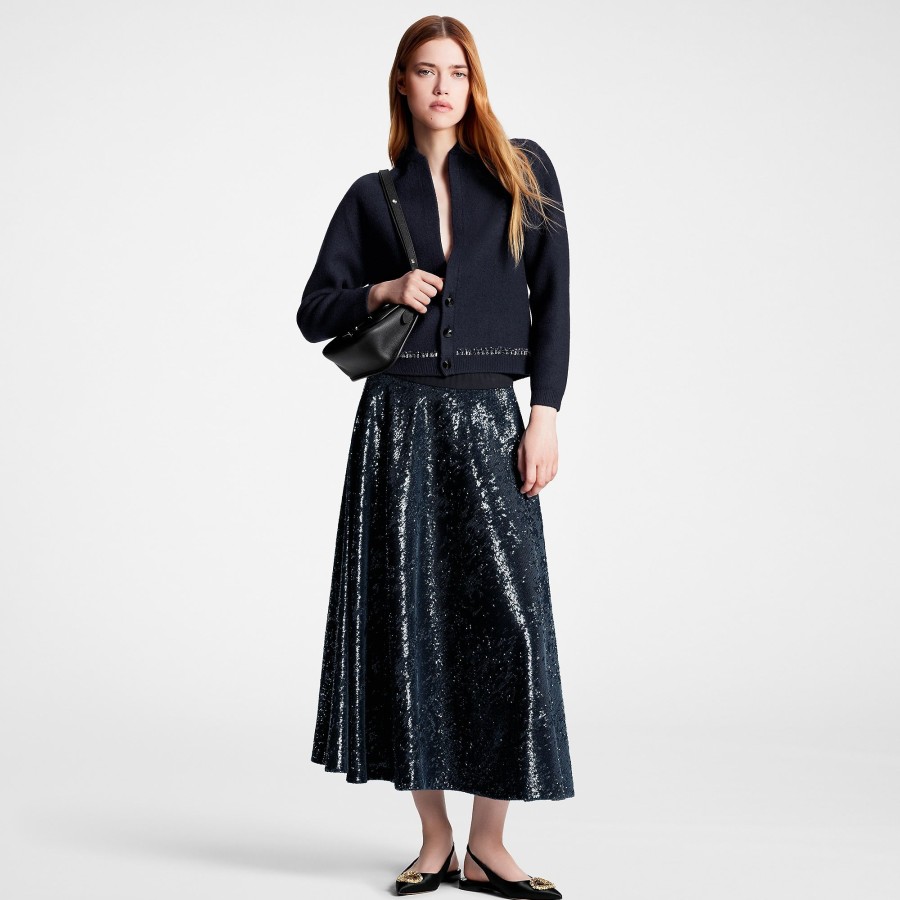 Women Louis Vuitton Skirts And Shorts | Flared Sequin Skirt