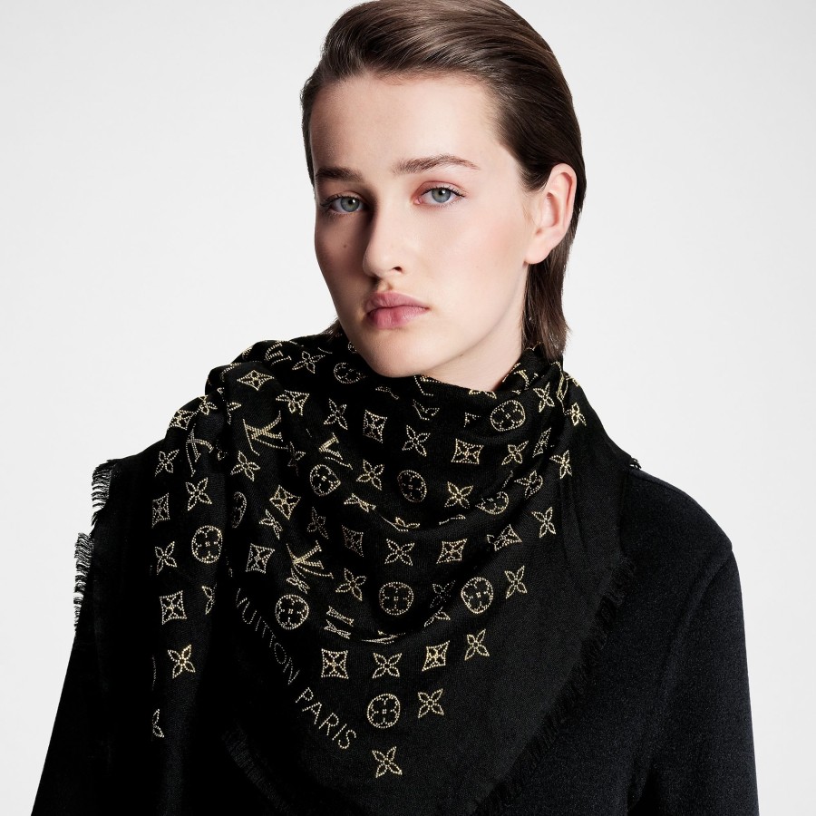 Women Louis Vuitton Shawls And Stoles | More Monogram Shawl