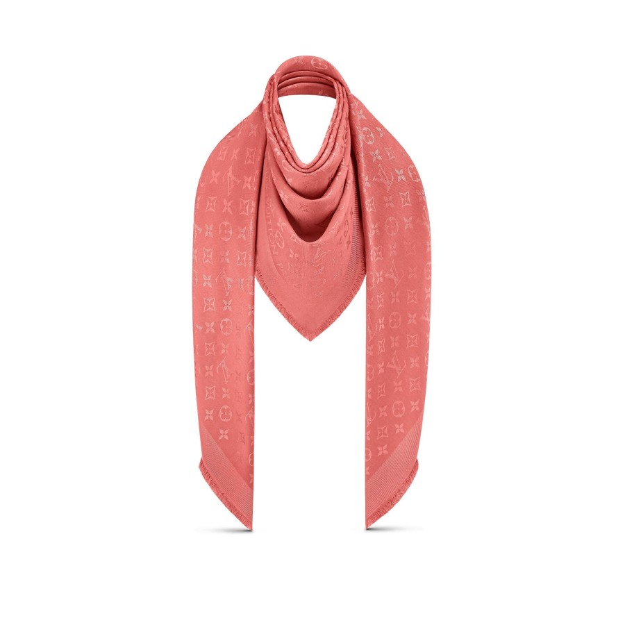 Women Louis Vuitton Shawls And Stoles | Monogram Classic Shawl Terracotta