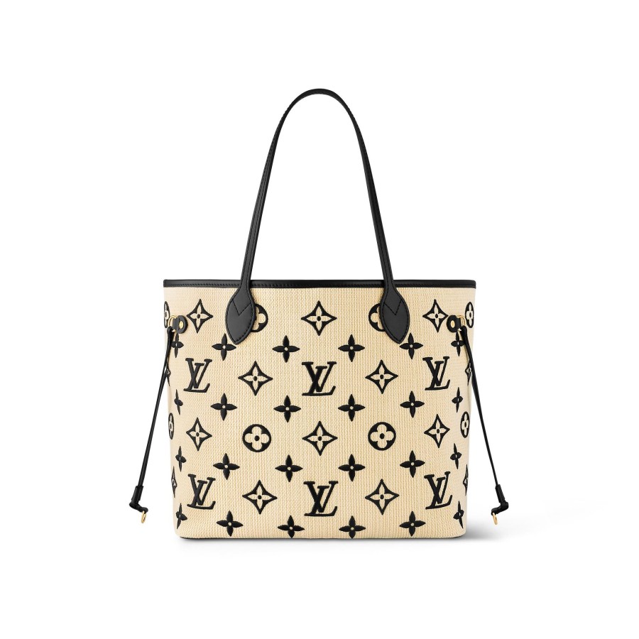 Women Louis Vuitton Shoulder And Cross Body Bags | Neverfull Mm Black Beige