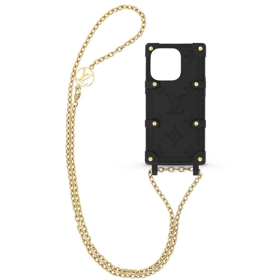 Women Louis Vuitton Phone Cases | Re-Trunk Iphone 14 Pro Black