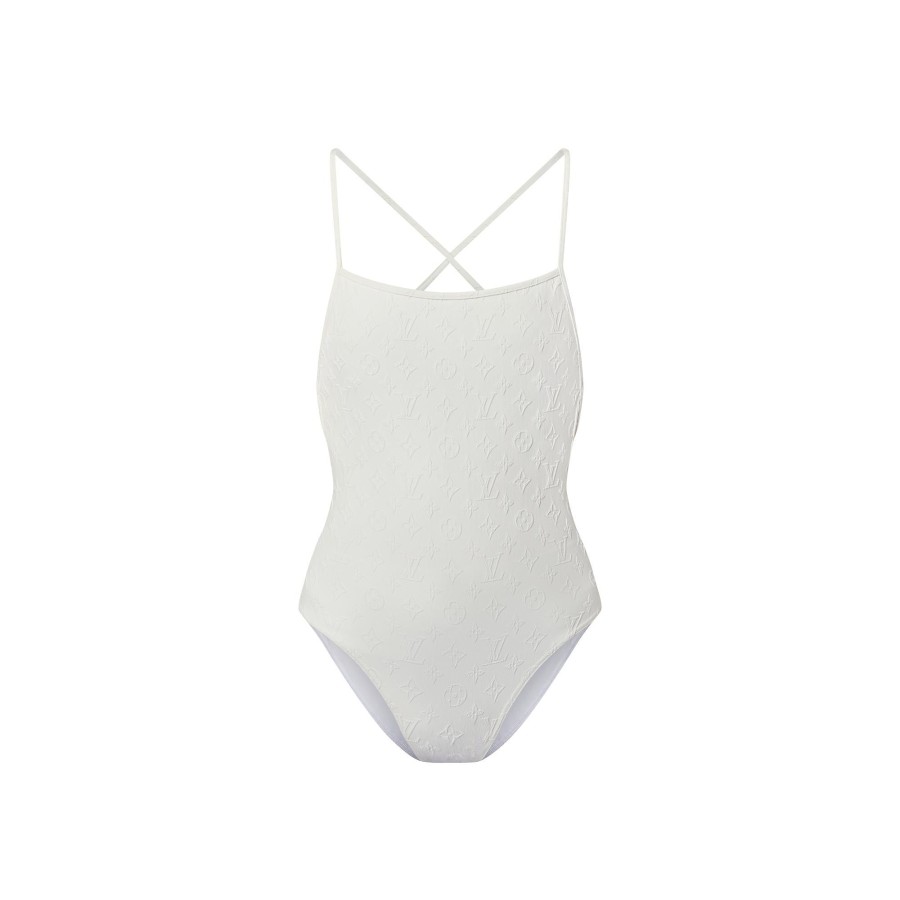 Women Louis Vuitton Swimwear | Monogram Jacquard One-Piece Swimsuit