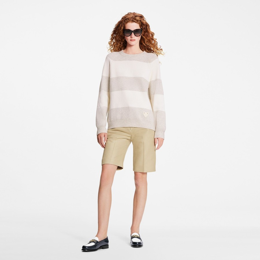 Women Louis Vuitton Knitwear | Chunky Stripes Pullover