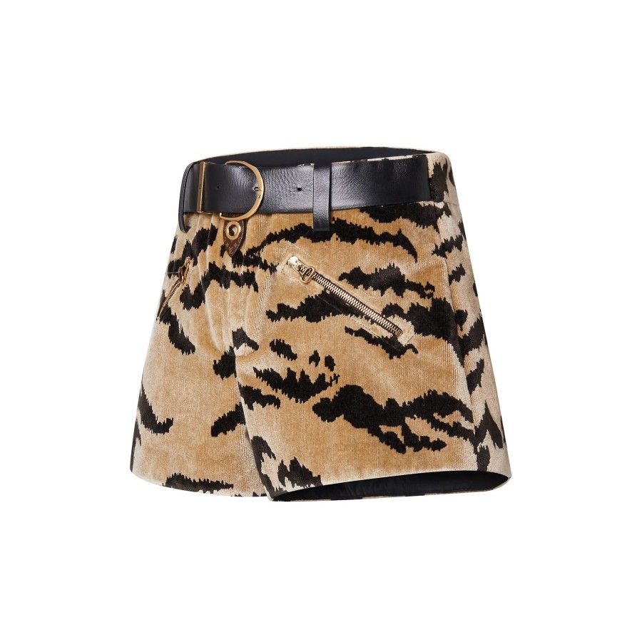 Women Louis Vuitton Skirts And Shorts | Velvet Tiger Mini Shorts