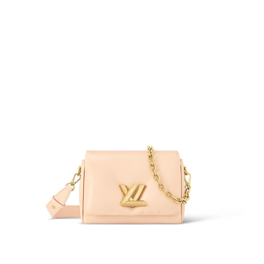 Women Louis Vuitton Leather Bags | Twist Mm Beige