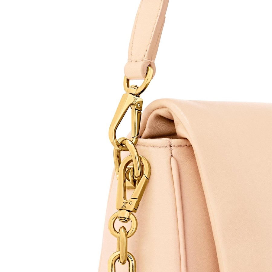 Women Louis Vuitton Leather Bags | Twist Mm Beige