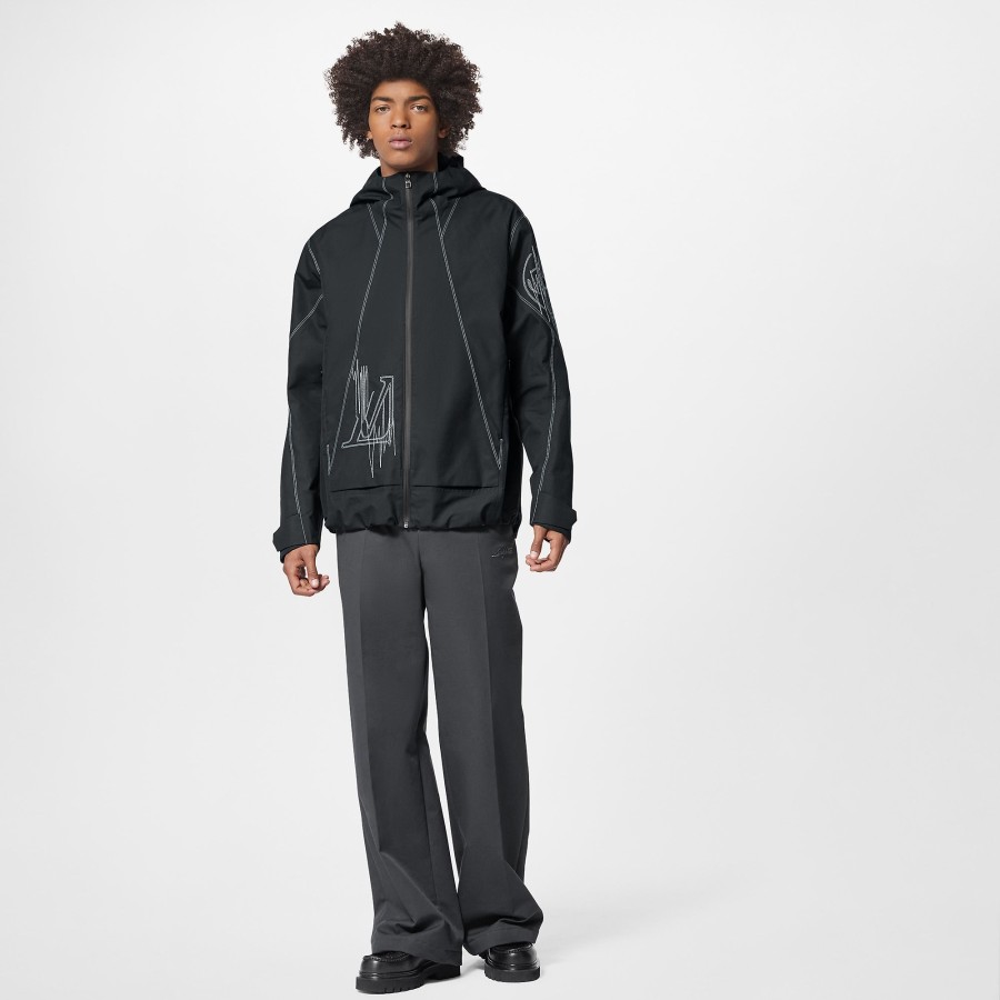 Men Louis Vuitton Coats And Outerwear | Lv Frequency Technical Hooded Blouson