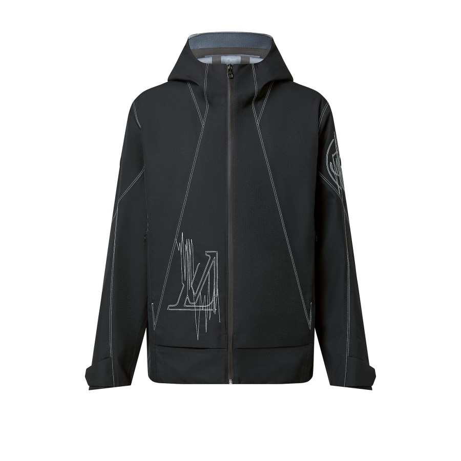 Men Louis Vuitton Coats And Outerwear | Lv Frequency Technical Hooded Blouson