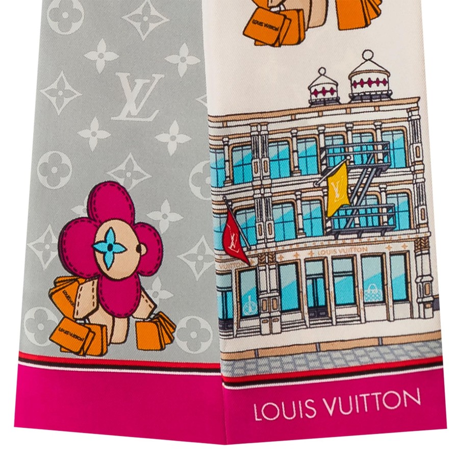 Women Louis Vuitton Silk Squares And Bandeaus | Vivienne Bandeau Light Grey