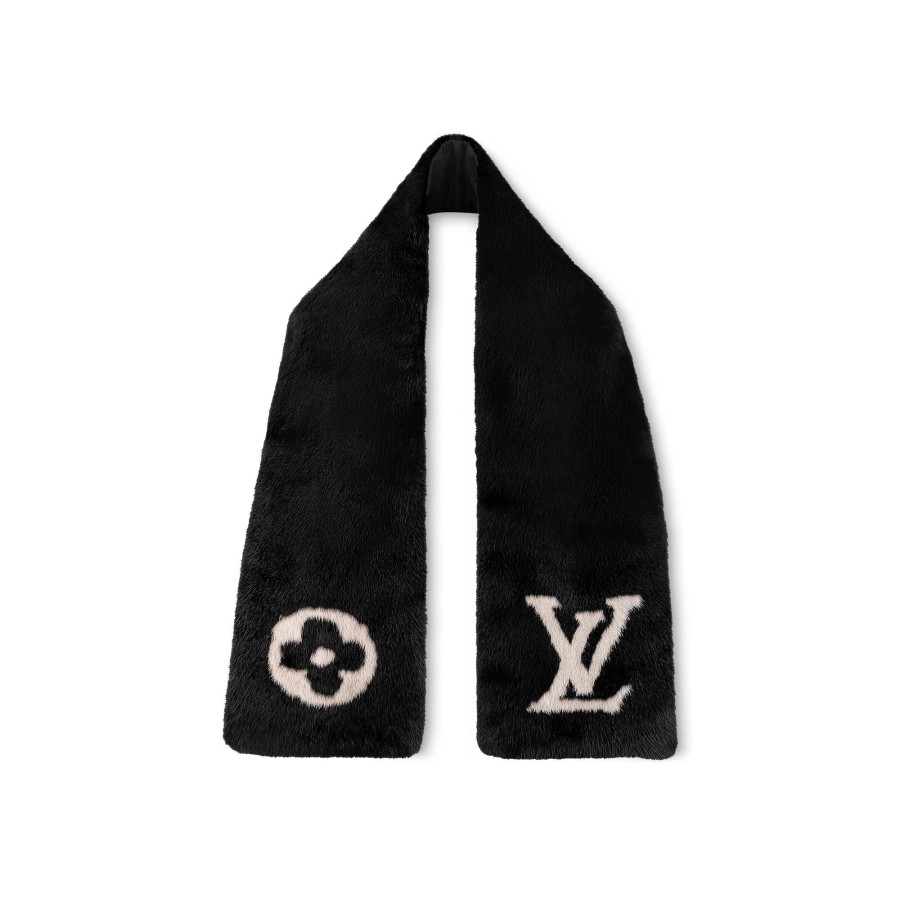 Women Louis Vuitton Scarves | Lv Cosy Mink Fur Scarf