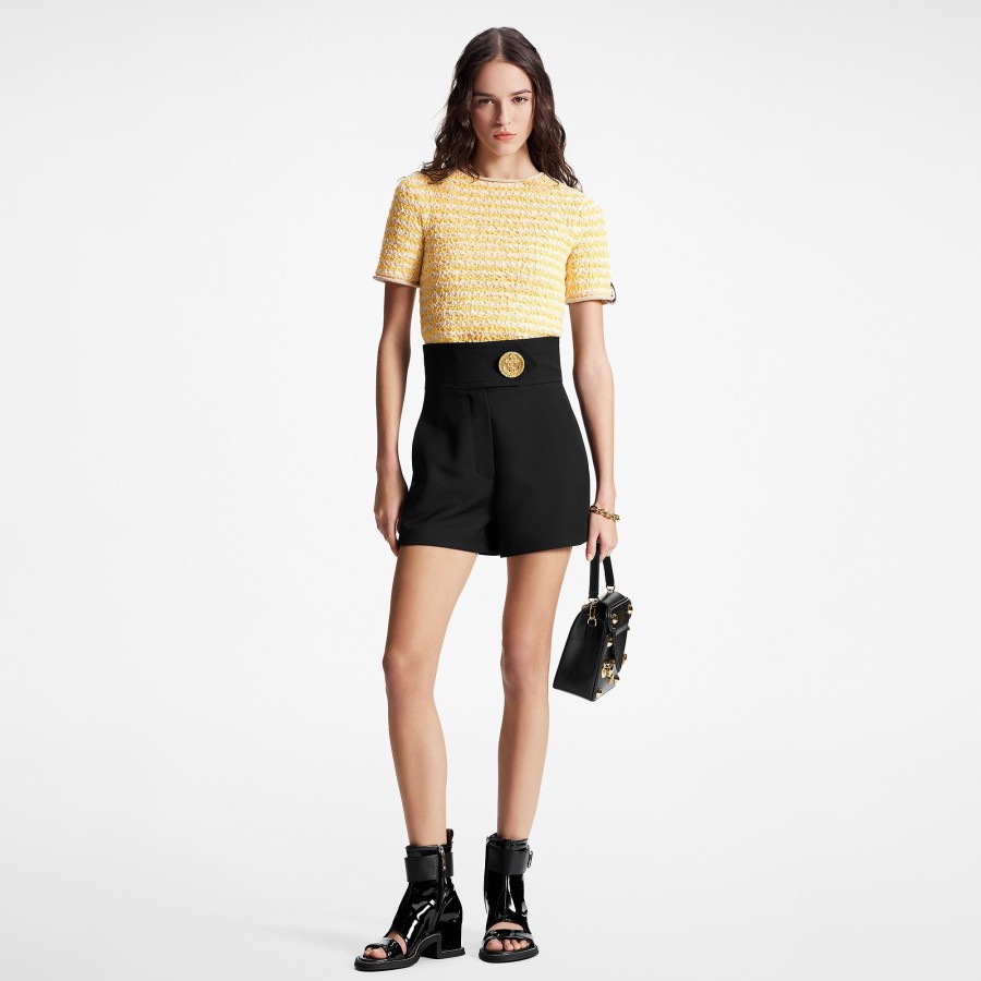 Women Louis Vuitton Tops | Crinkle Knit Striped Top