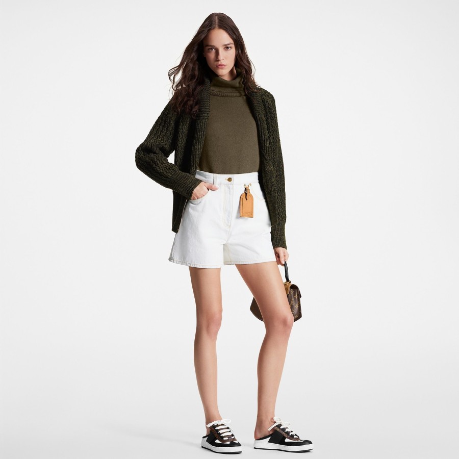 Women Louis Vuitton Skirts And Shorts | Bleached Denim Shorts