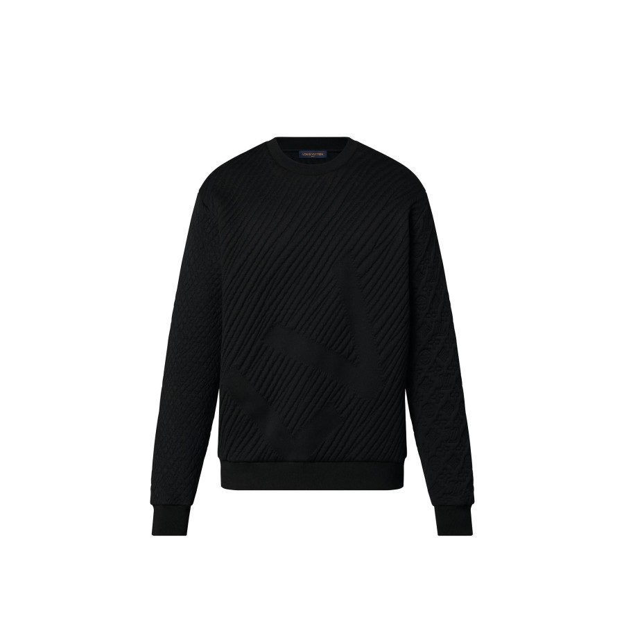 Men Louis Vuitton Knitwear And Sweatshirts | Multi Signature Crewneck