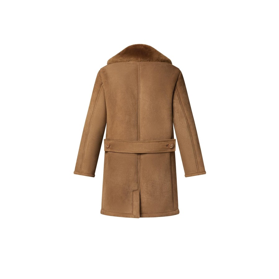 Women Louis Vuitton Coats And Jackets | Merino Shearling Double-Breasted Coat