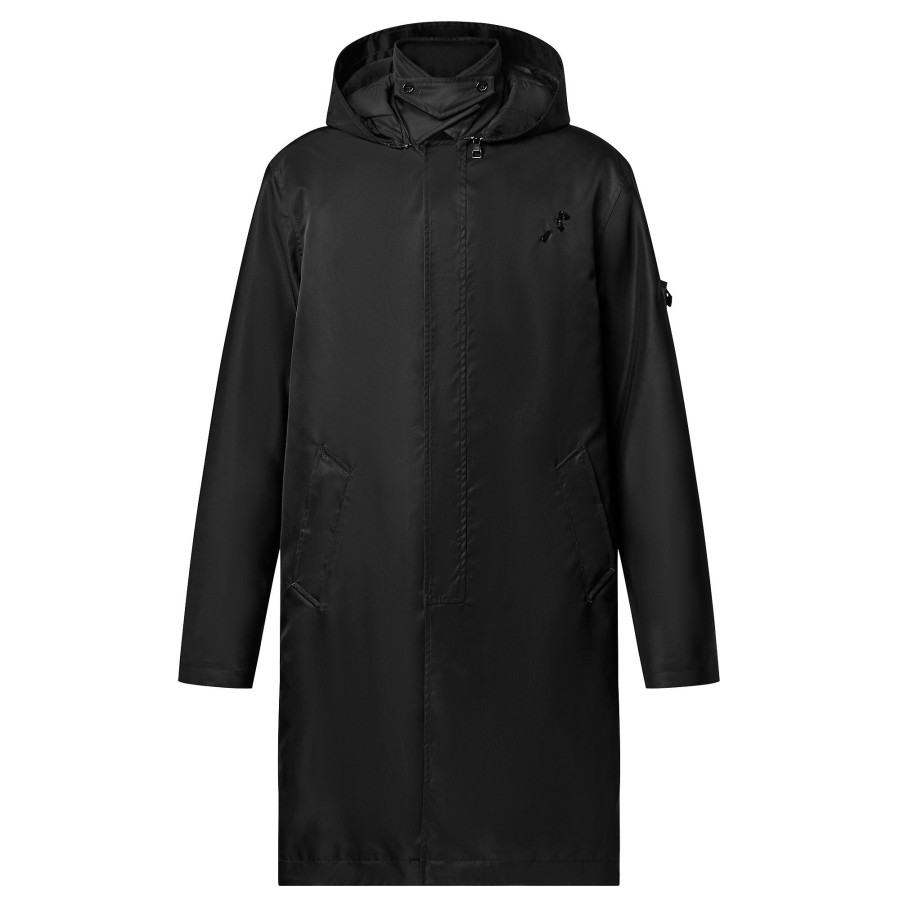 Men Louis Vuitton Coats And Outerwear | Nylon Hooded Raincoat