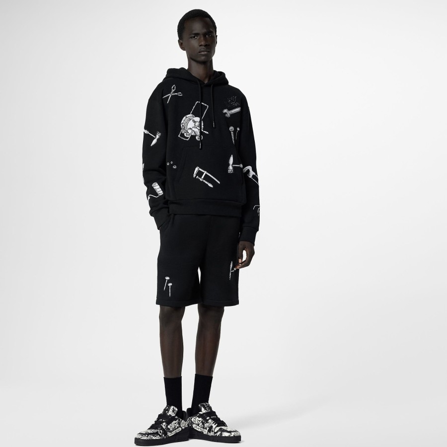 Men Louis Vuitton Knitwear And Sweatshirts | Lv Multi-Tools Embrodered Hoodie