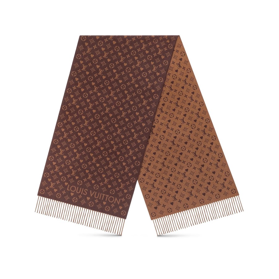 Women Louis Vuitton Scarves | Game On Scarf Brown