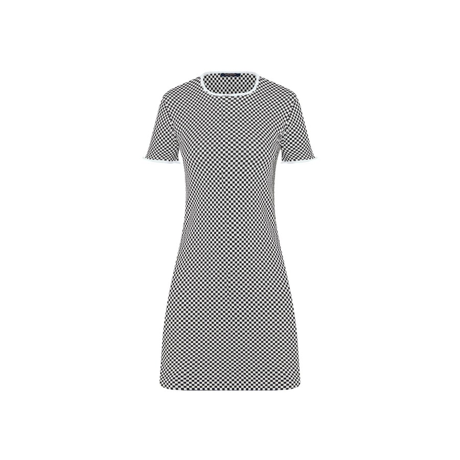 Women Louis Vuitton Knitwear | Micro Check Mini Dress