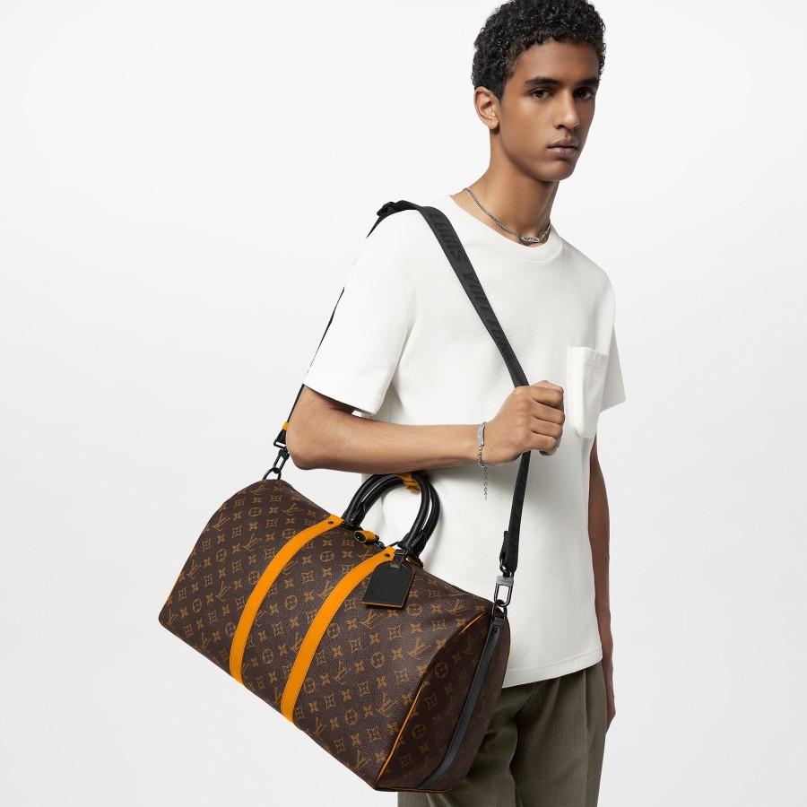 Men Louis Vuitton Travel Bags | Keepall Bandouliere 45