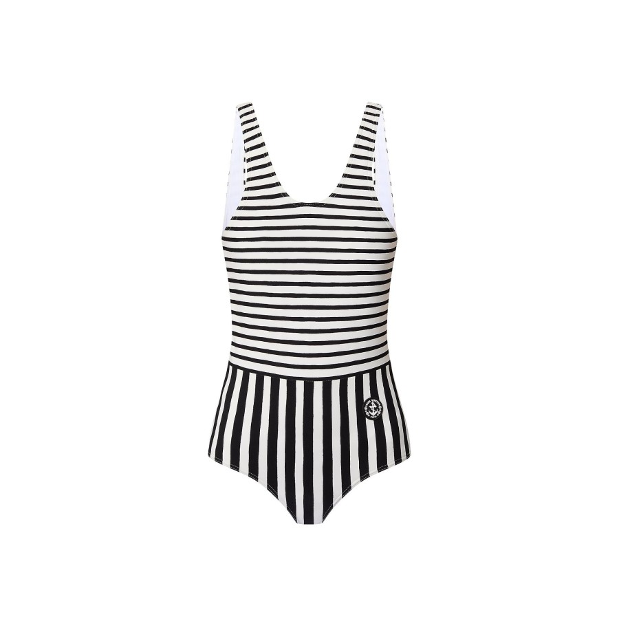 Women Louis Vuitton Swimwear | Mixed Stripes One-Piece Swimsuit