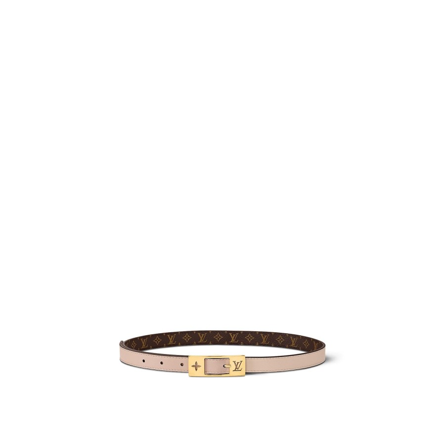 Women Louis Vuitton Belts | Lv Duo 18Mm Reversible Belt Pebble