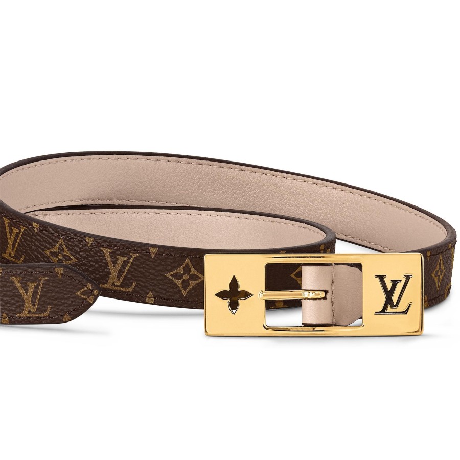 Women Louis Vuitton Belts | Lv Duo 18Mm Reversible Belt Pebble