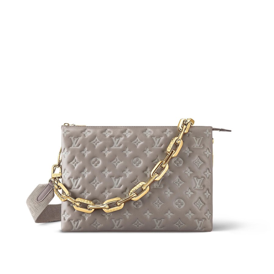 Women Louis Vuitton Leather Bags | Coussin Mm Grey