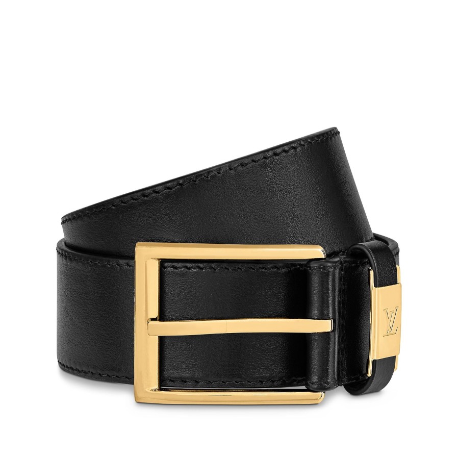 Men Louis Vuitton Belts | Lv City Pin 35Mm Belt