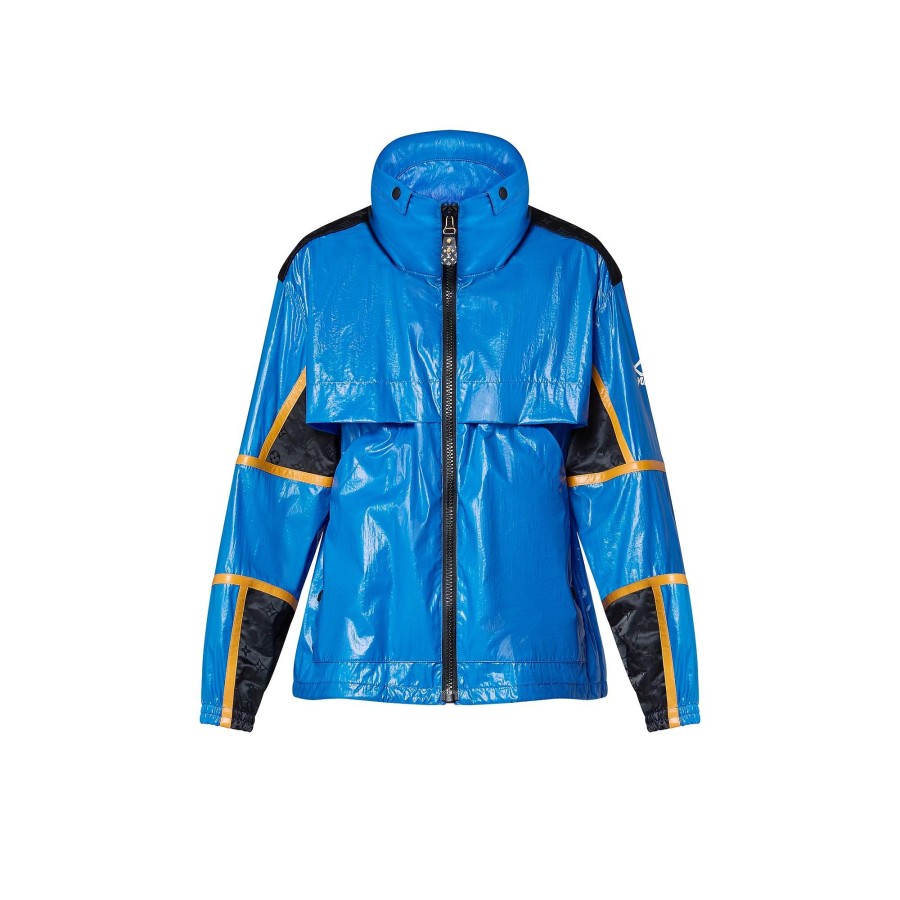 Women Louis Vuitton Coats And Jackets | Graphic Zipper Accent Windbreaker