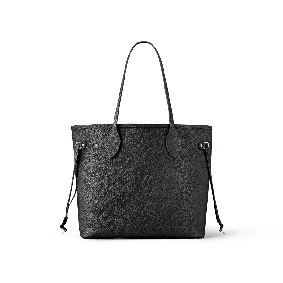 Women Louis Vuitton Leather Bags | Neverfull Mm Black