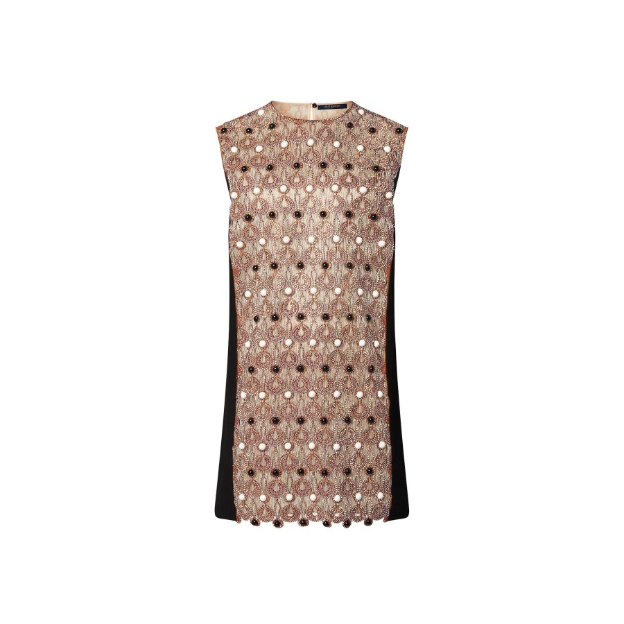 Women Louis Vuitton Dresses | Beaded Embroidered Mini Dress