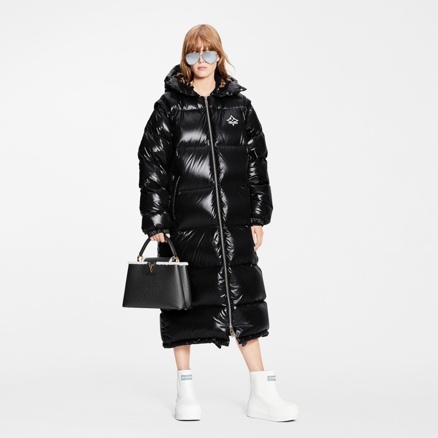 Women Louis Vuitton Coats And Jackets | Glossy Long Puffer Coat