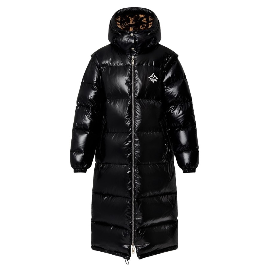 Women Louis Vuitton Coats And Jackets | Glossy Long Puffer Coat