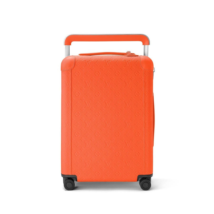 Men Louis Vuitton Rolling Luggage | Horizon 55 Orange