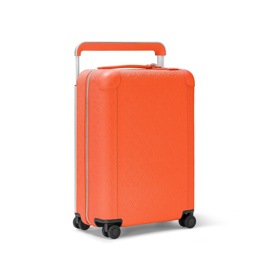 Men Louis Vuitton Rolling Luggage | Horizon 55 Orange