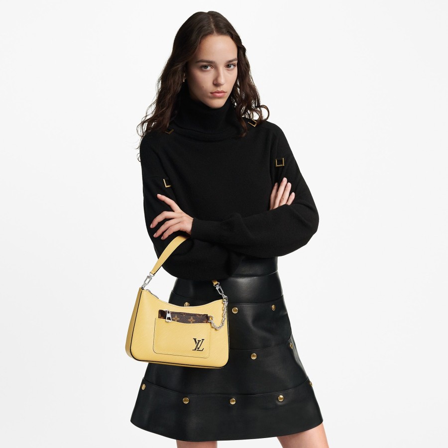 Women Louis Vuitton Leather Bags | Marelle Jaune Plume