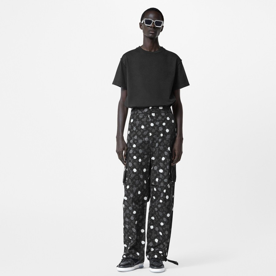 Men Louis Vuitton Pants | Lv X Yk Monogram Painted Dots Cargo Pants